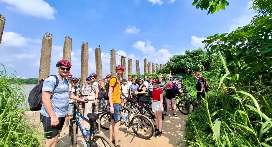 Hanoi fietstocht tijdens de singlereis